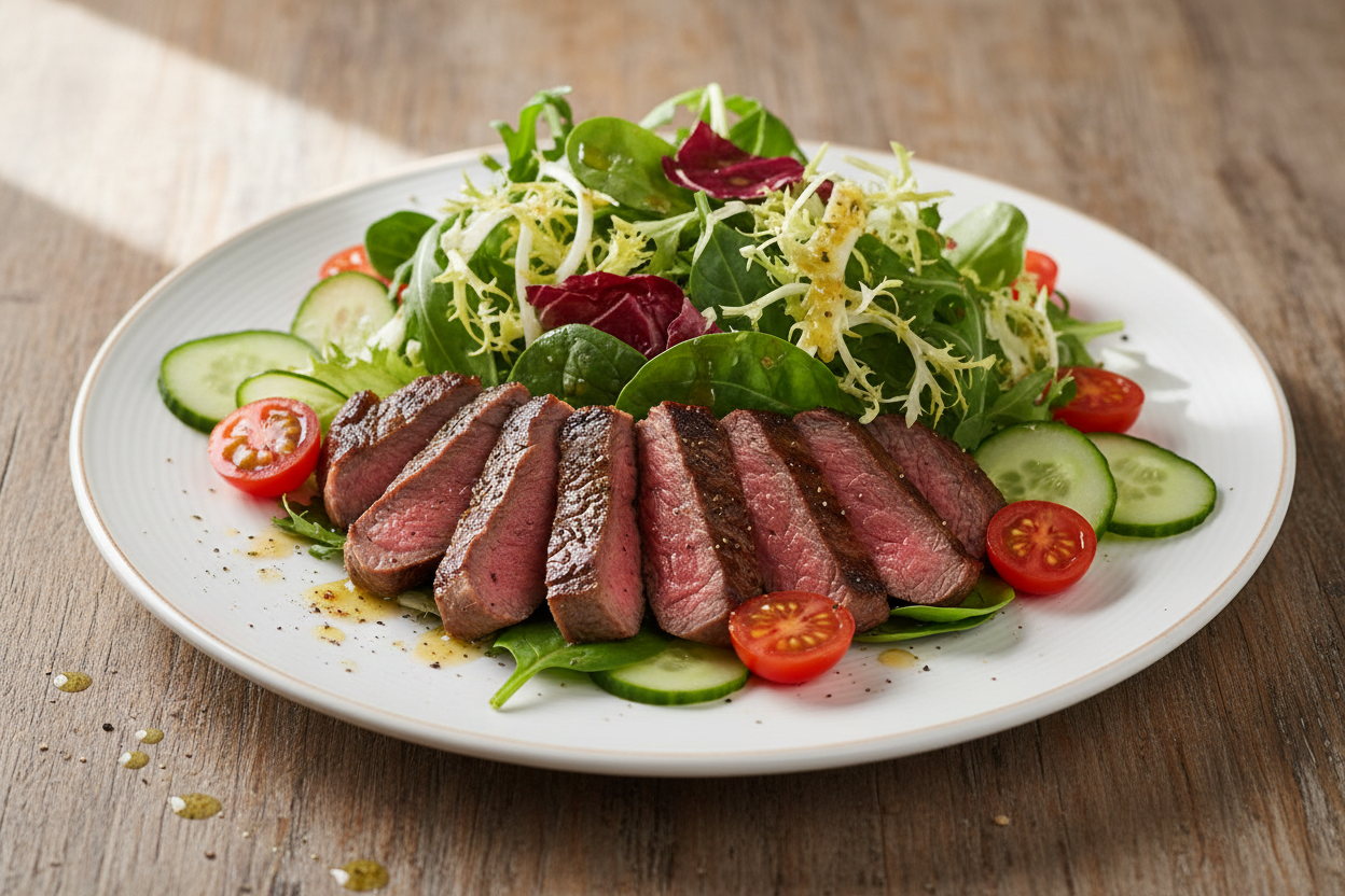 High-Protein GLP-1 Lunch: A Steak Salad