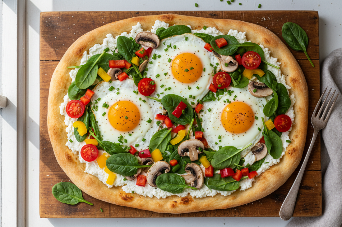High-Protein GLP-1 Breakfast: High-Protein Breakfast Pizza