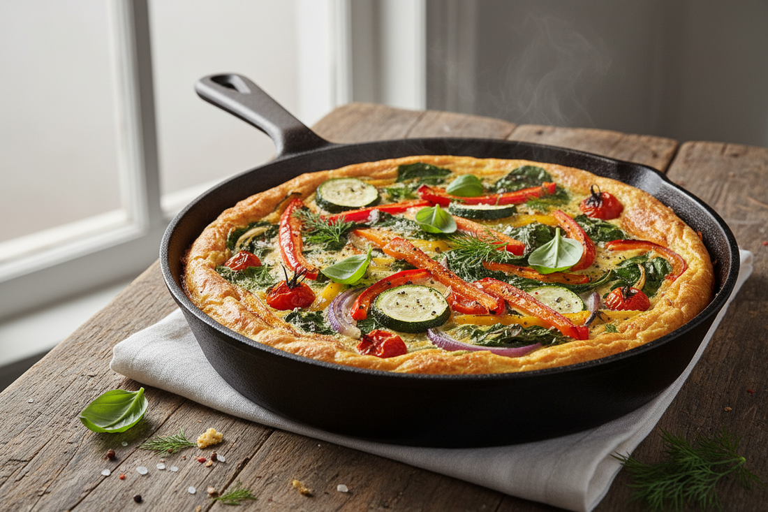 High-Protein GLP-1 Breakfast: Baked Veggie Frittata