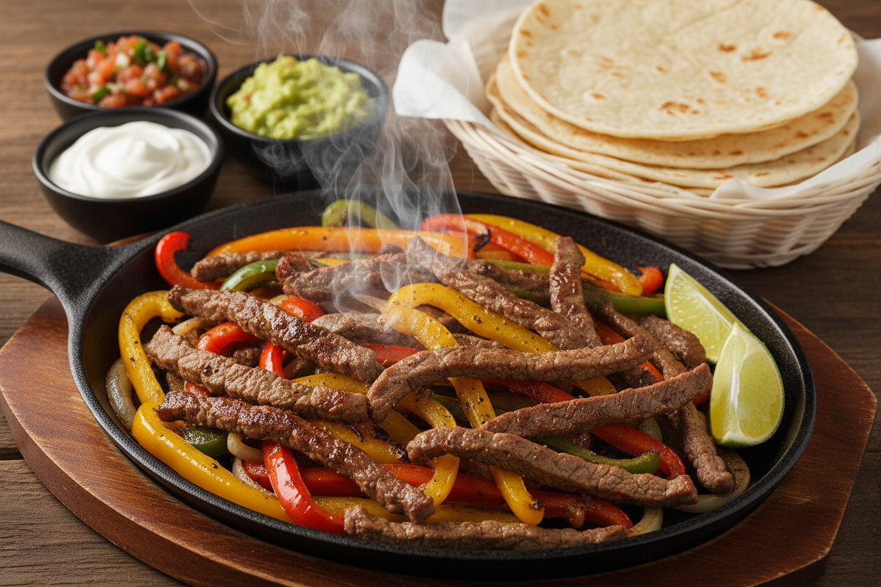 High-Protein GLP-1 Dinner: Beef Fajitas
