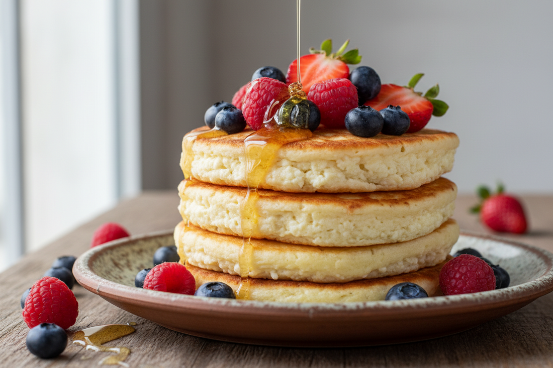 High-Protein GLP-1 Breakfast: Cottage Cheese Pancakes