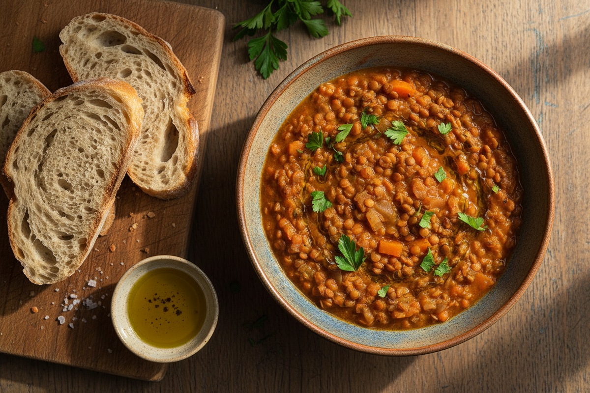 High-Protein GLP-1 Lunch: Lentil Soup