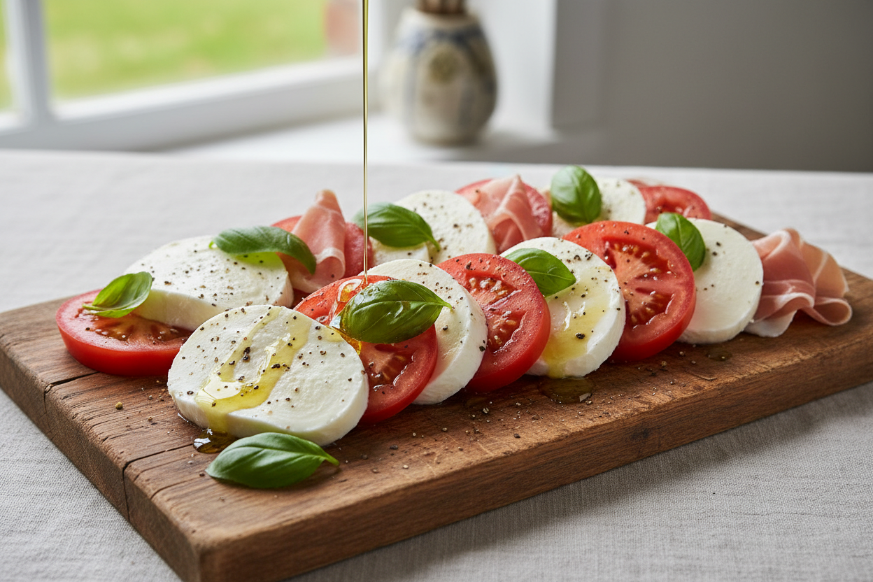 High-Protein GLP-1 Snack: Mozzarella & Tomatoes