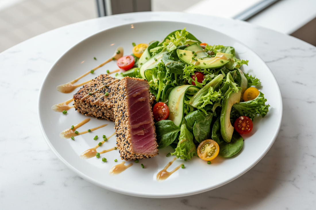 High-Protein GLP-1 Dinner: Sesame Seared Tuna Steaks