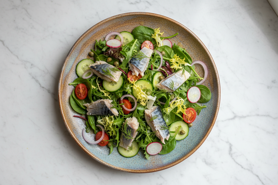 High-Protein GLP-1 Lunch: Smoked Mackerel Salad