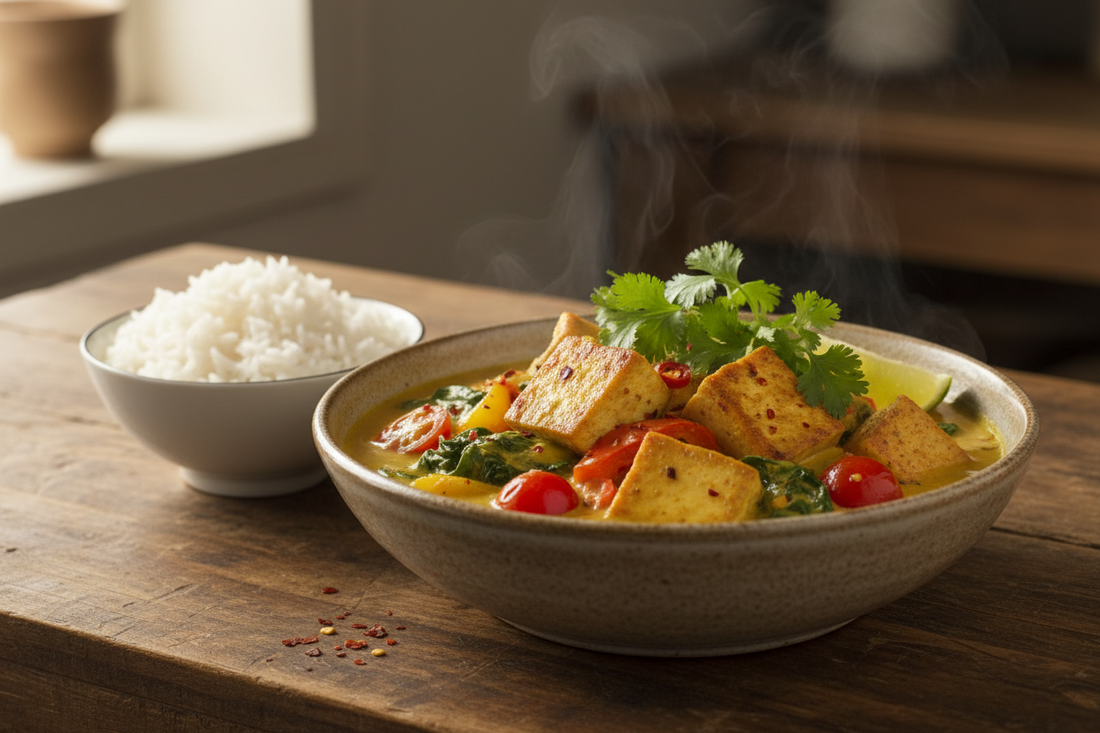 High-Protein GLP-1 Dinner: Creamy Tofu Curry
